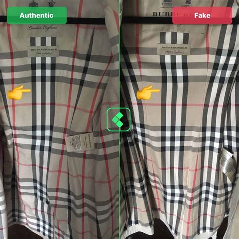 how to identify fake vintage burberry|burberry trench authenticity check.